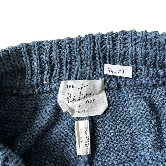 The Native One Blue Knit Drawstring Shorts Women Size Small | 44-23 - Picture 4 of 6